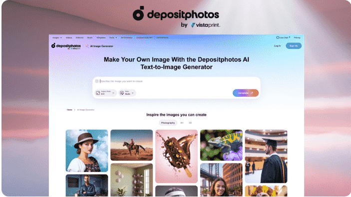 Create original photos through AI.