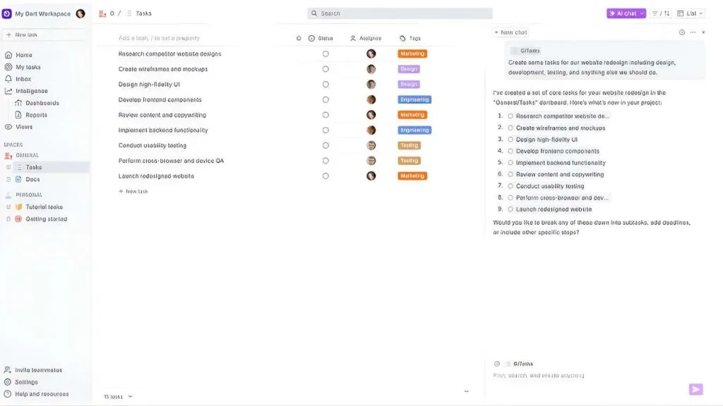 Dart AI Features