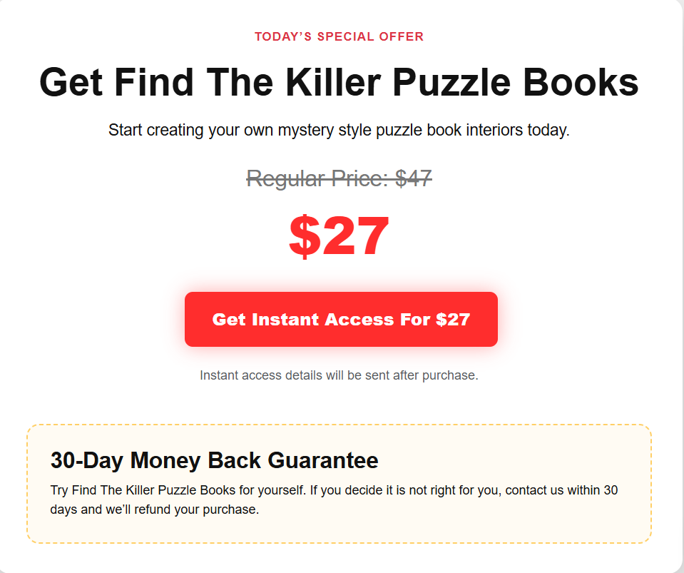 Find The Killer Puzzle Books Review