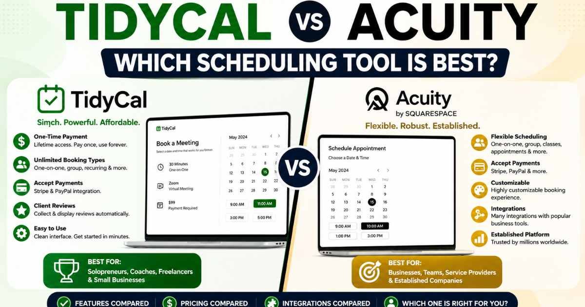 tidycal vs acuity