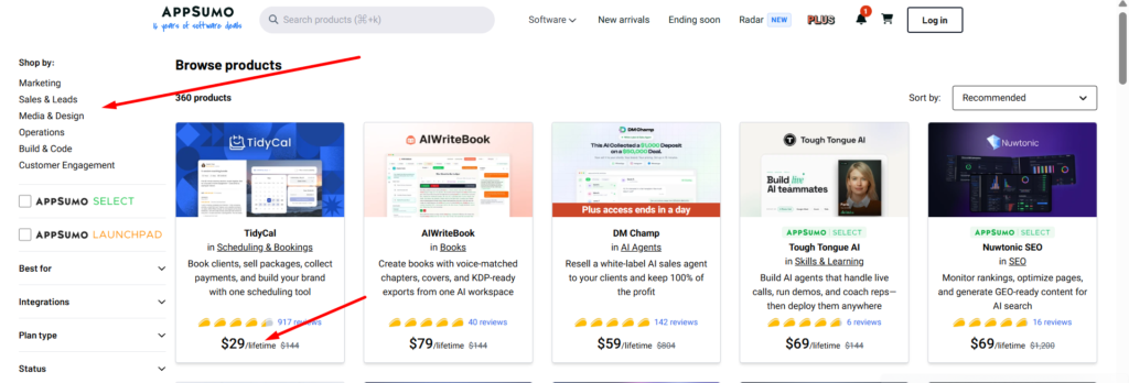 AppSumo Lifetime Deals