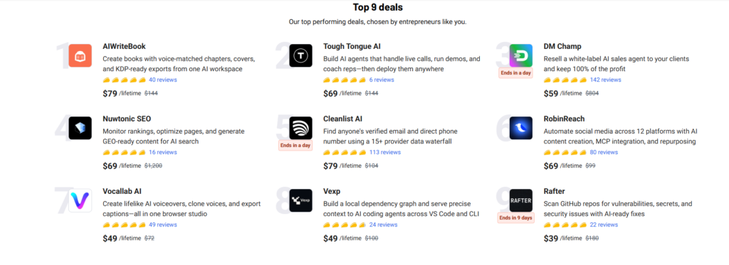 AppSumo Lifetime Deals